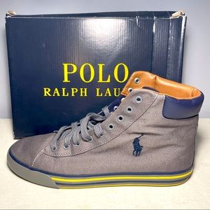 POLO RALPH LAUREN Harvey Canvas High-Top Sneakers